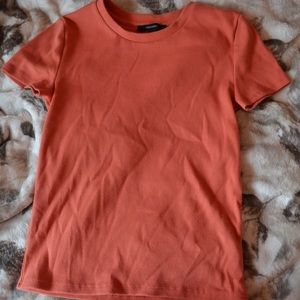 Pinkish/Orange Fitted Shirt from Forever 21